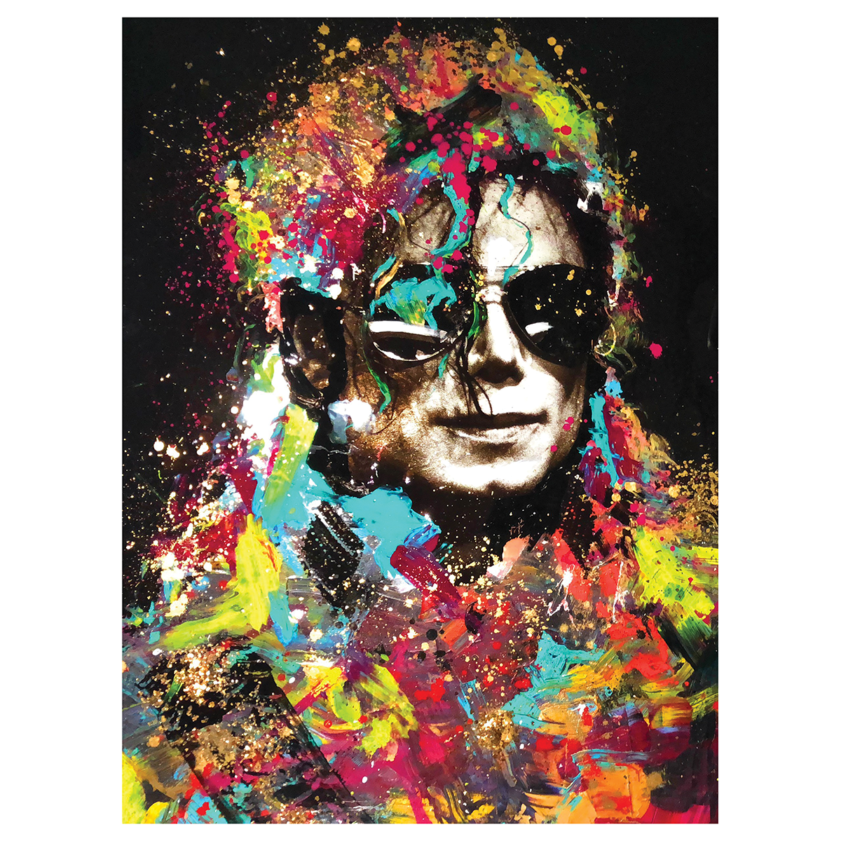 Michael Jackson Paint Splash Poster