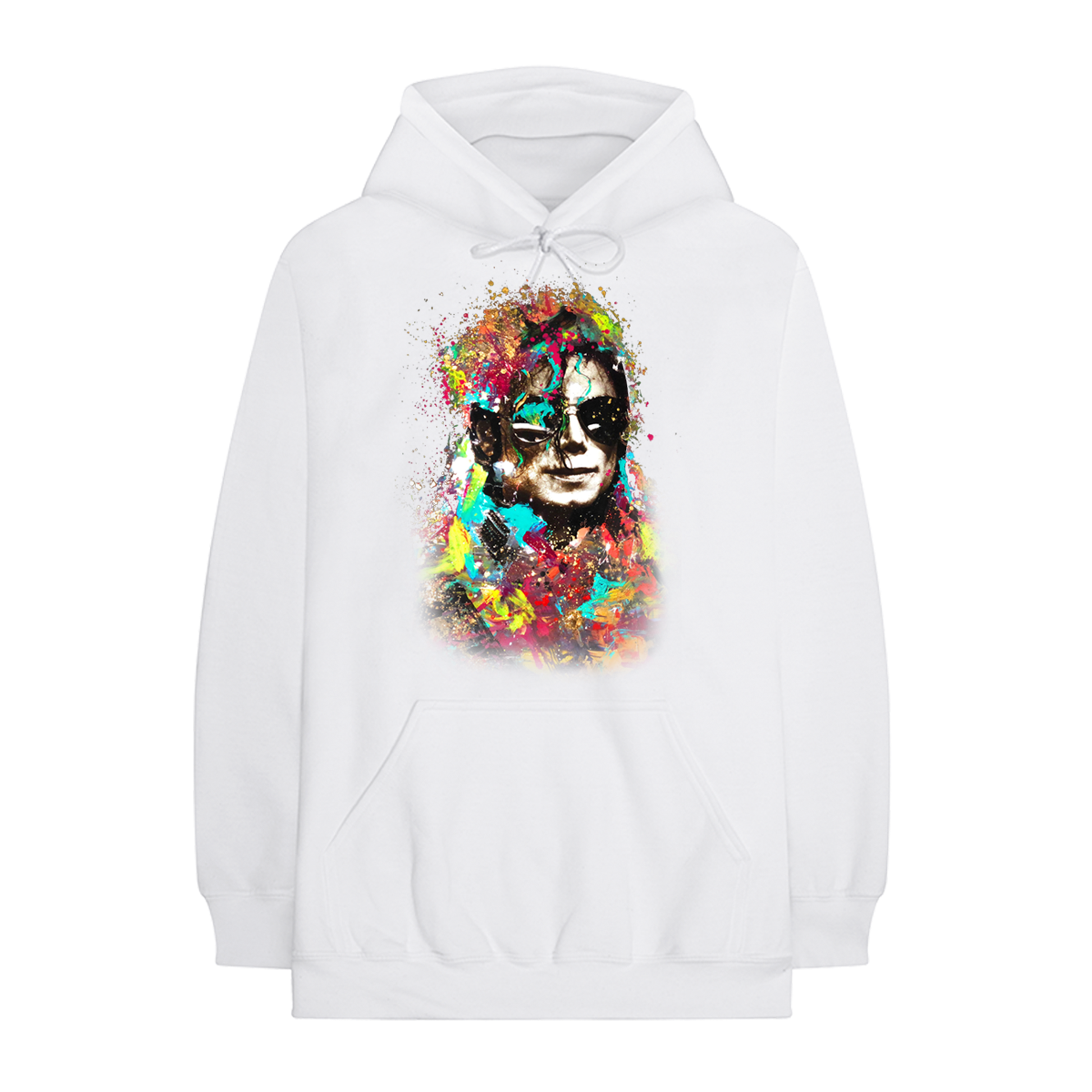 Michael Jackson Paint Splash White Hoodie