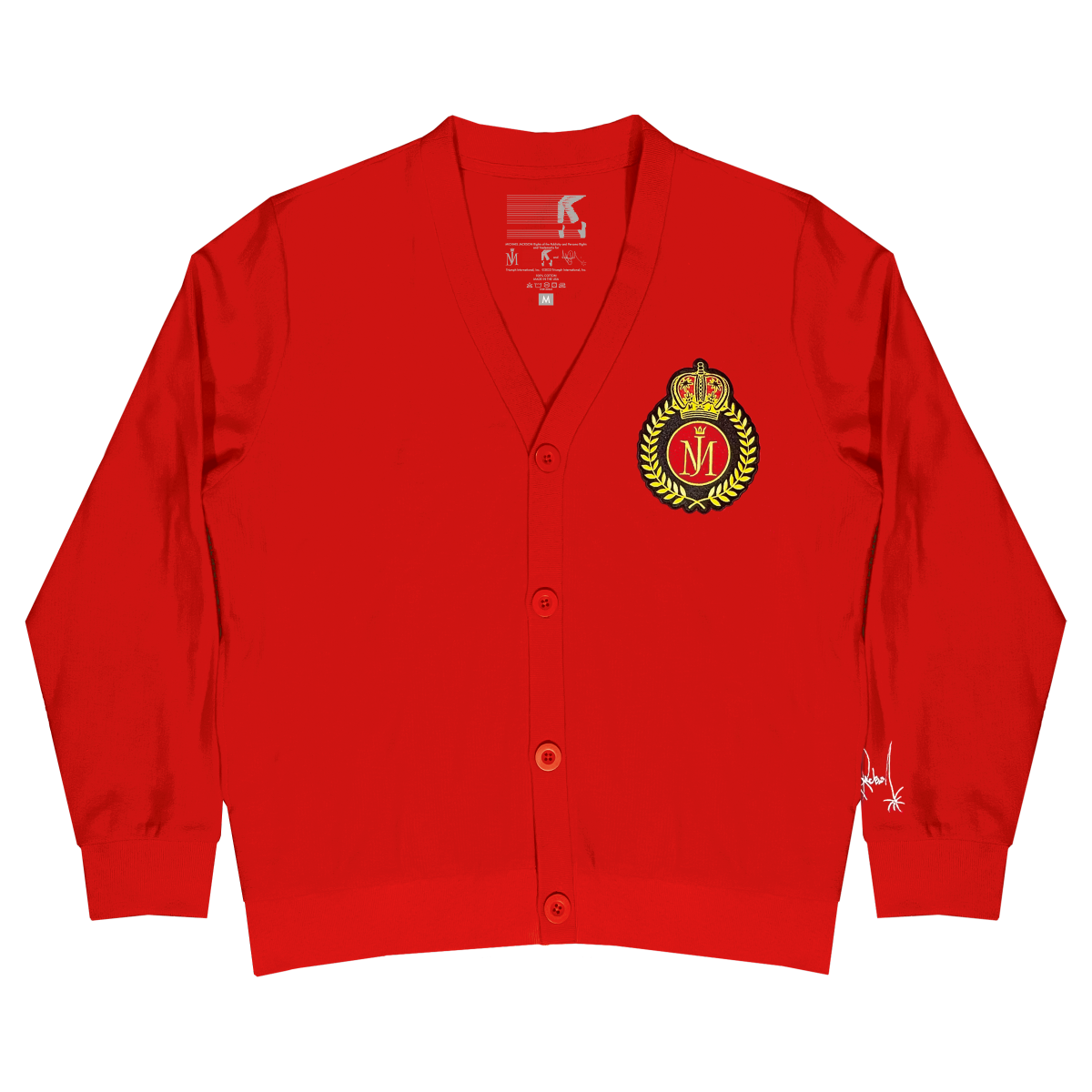 Michael Jackson Crown Cardigan