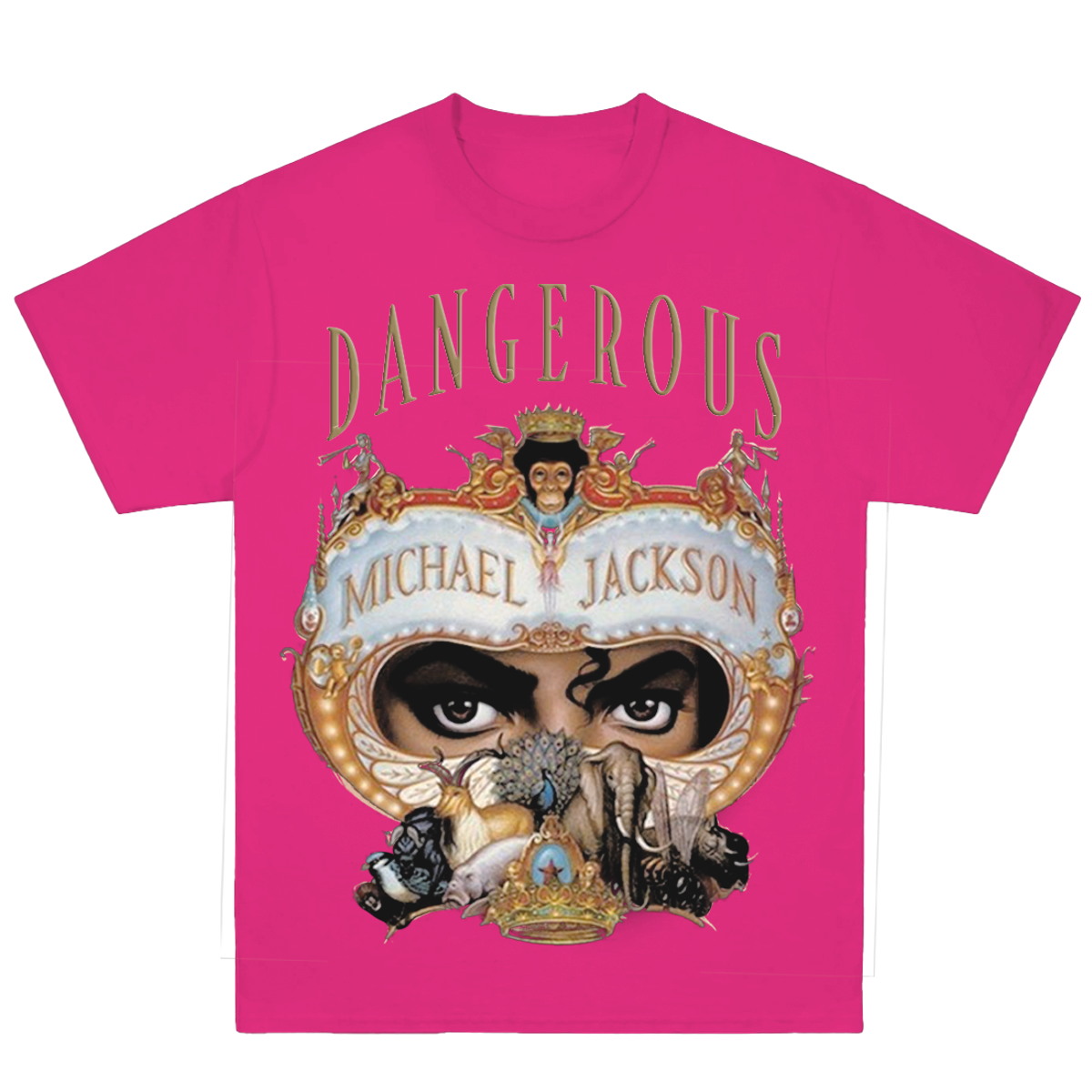 Dangerous Album Hot Pink T-Shirt – Michael Jackson
