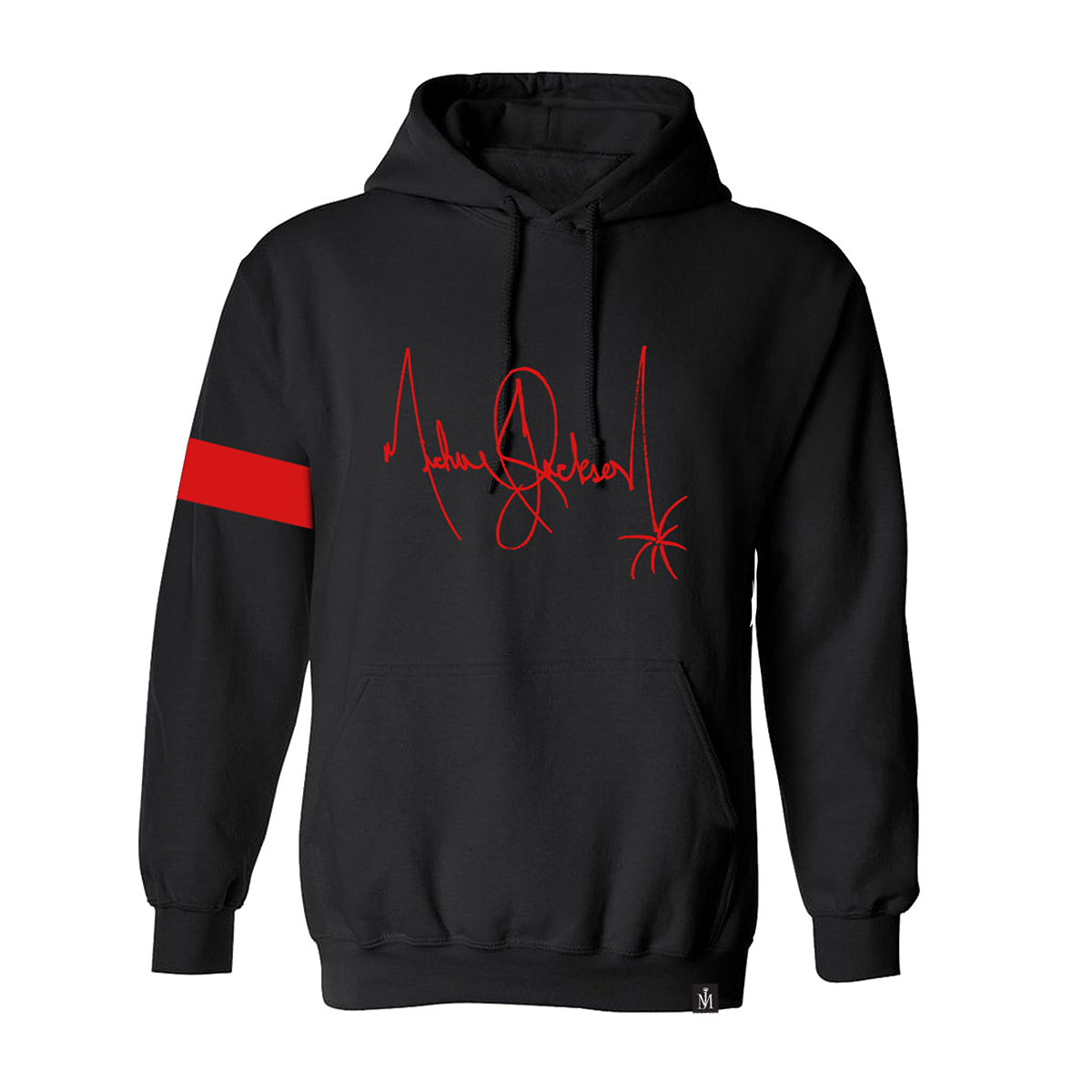 トップス Michael Jackson Hooded Sweatshirt Michael Jackson Signature Black Hoodie