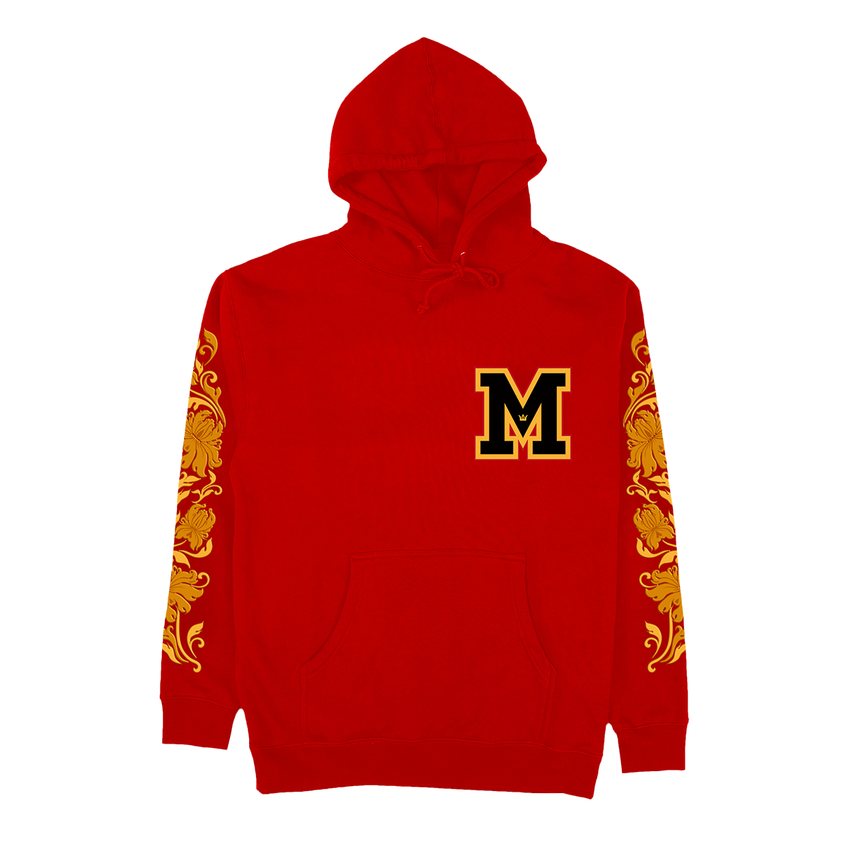 Michael Jackson Embroidered Red Hoodie