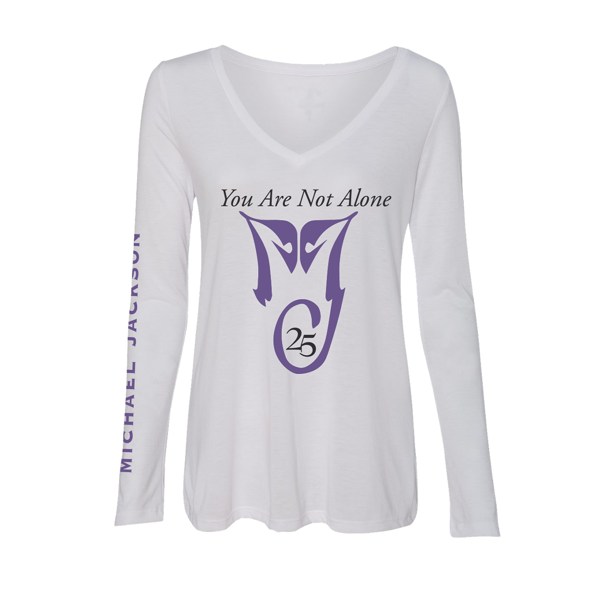 You Are Not Alone Women’s White Long-Sleeve Tee